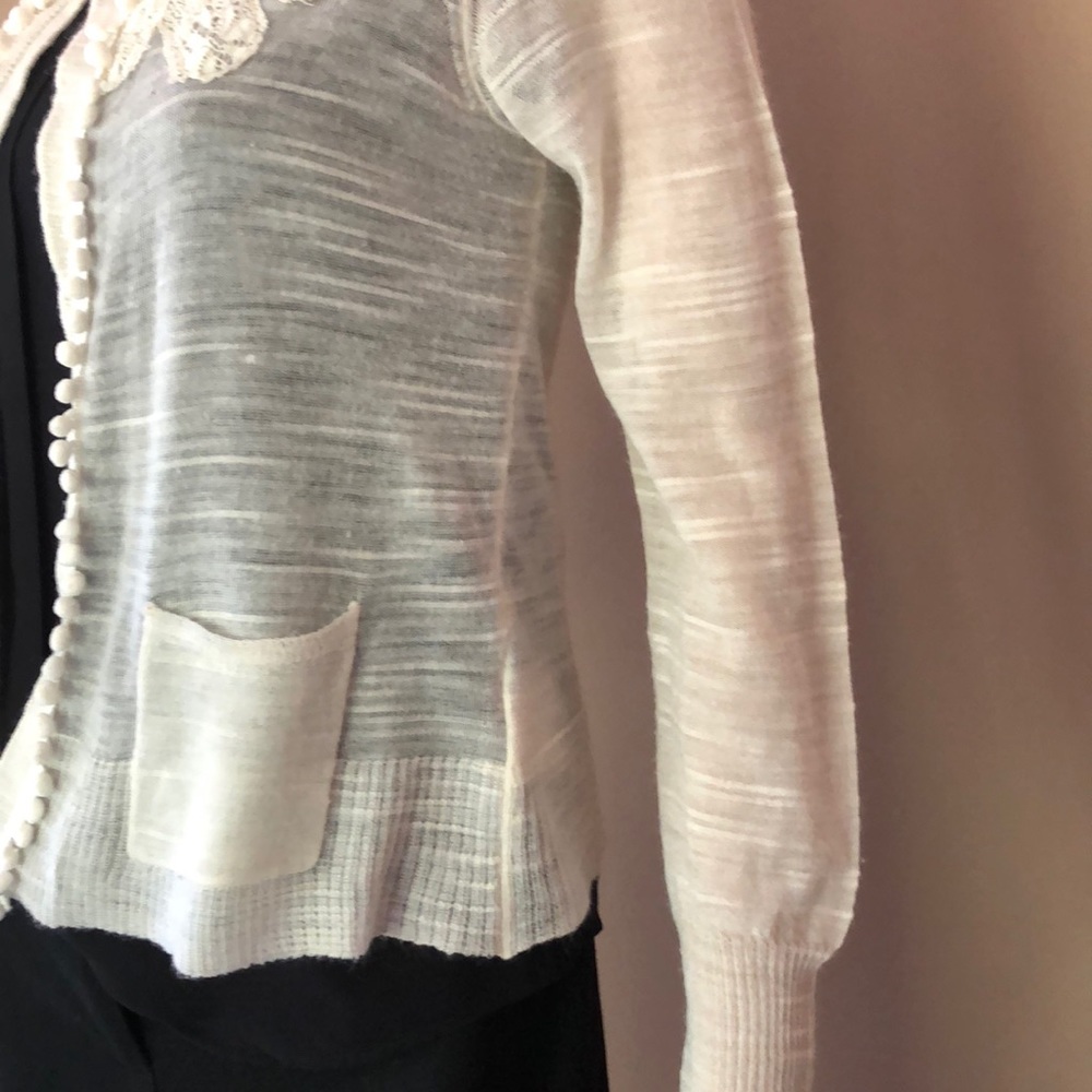 Anthropologie wool blend open cardigan - Picture 4 of 8